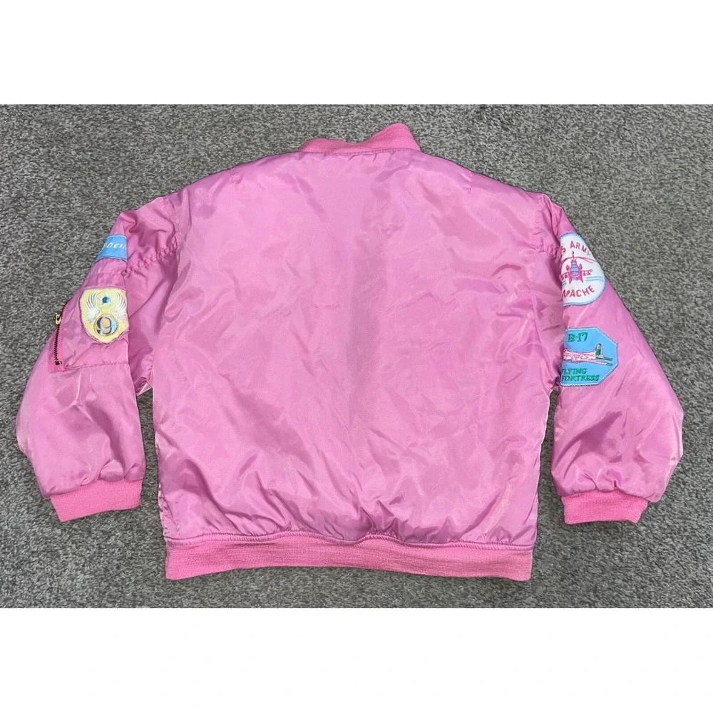 Boeing Authentic Airplane Flight Bomber Jacket Girls Youth kids Size‎ 8